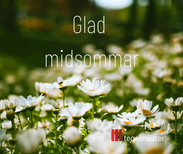 Glad midsommar 🌻
Vi hoppas att ni får njuta av soliga dagar, god mat och fina stunder med nära och kära. Tack för att du är en del av vår resa ☀️

#SommarMedTegelmäster #GladMidsommar #SvenskSommar #Midsommar2025 #ByggHållbart #ByggFörFramtiden #HållbarArkitektur  #Marktegel #Återbrukattegel #Skärmtegel #Glädje #Engagemang #Nyfikenhet #GreatPlaceToWork #Tillsammans