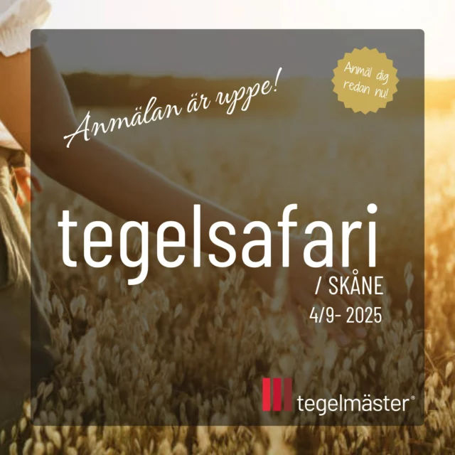 Tegelsafari Skåne 4/9, anmälan är öppen ✨

Tegelmäster bjuder in till en kostnadsfri heldag i Lund & Malmö! Det blir en dag med intressanta projekt, spännande arkitektur och magiska detaljer.
Platserna är begränsade så det är först till kvarn som gäller.

Mer information gällande program för dagen kommer längre fram! 

För mer info: https://www.tegelmaster.se/brick-academy/aktiviteter/tegelsafari-skane/
Anmäl dig redan nu: https://tegelmaster.typeform.com/to/nX9Z2lle